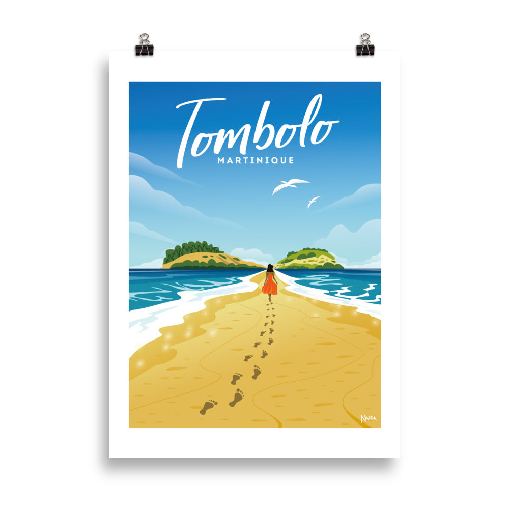 Affiche illustration Tombolo Martinique — Les illustrations de Natea